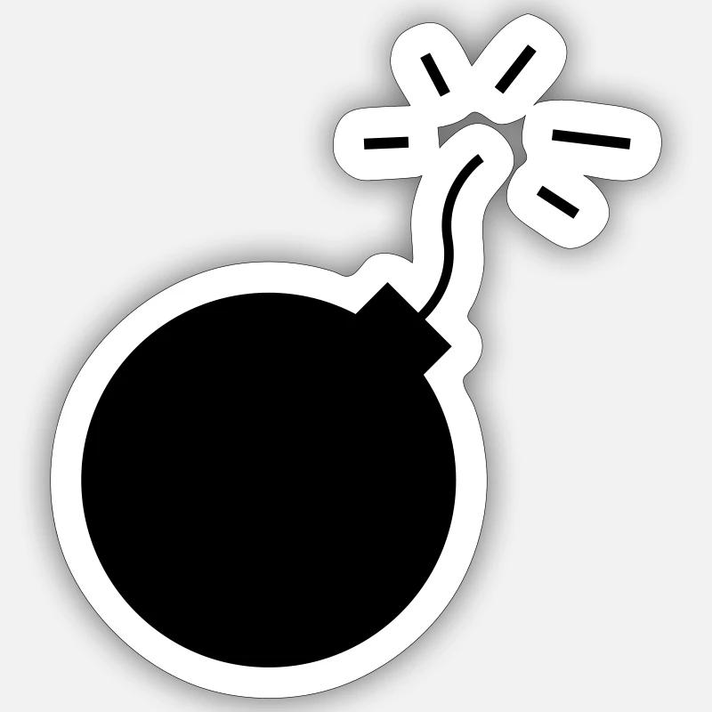 bombe Sticker Größe S (10 x 10 cm)