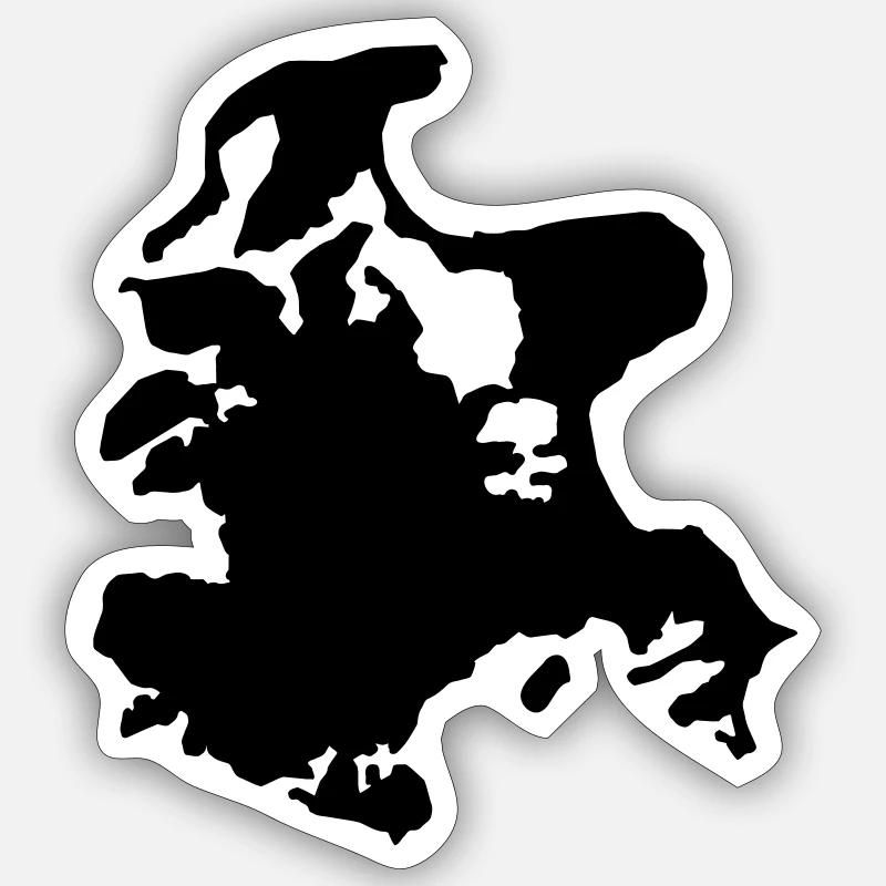 Rügen - Sticker Größe S (10 x 10 cm) - Mattweiß