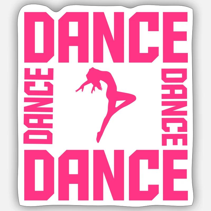 Dance - Sticker size S (10 x 10 cm) - white matte