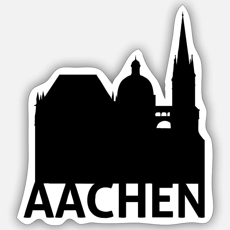 Aachen Sticker Größe S (10 x 10 cm)
