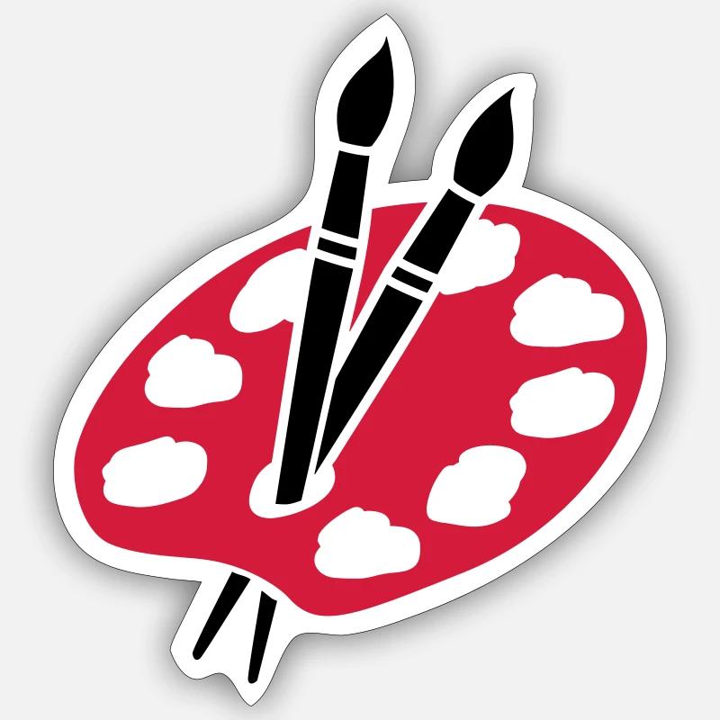 Peintre Sticker taille S (10 x 10 cm)