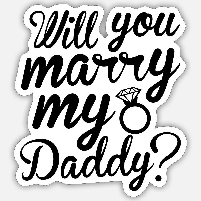 Marry - Sticker taille S (10 x 10 cm) - blanc mat