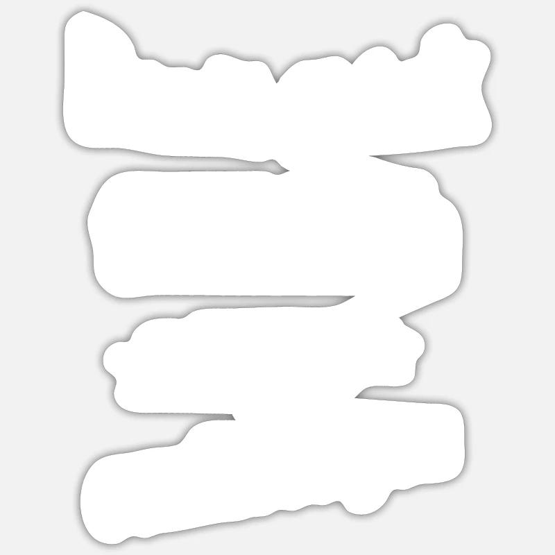 Don't think too much. Sayings, Proverbs Sticker size S (10 x 10 cm)