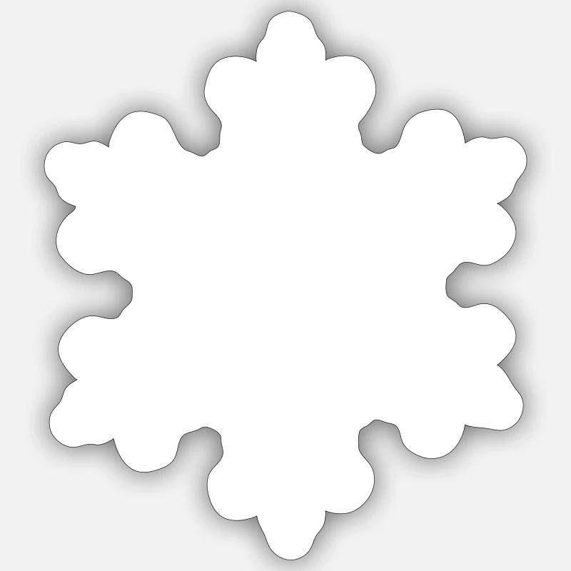 snowflake 2 Sticker size S (10 x 10 cm)
