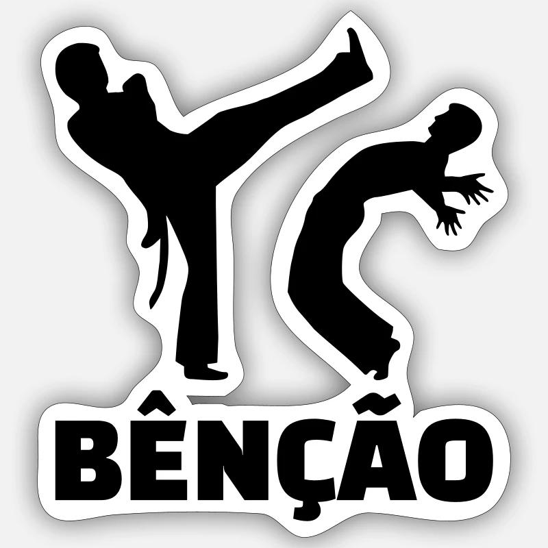 Capoeira - Sticker size S (10 x 10 cm) - white matte