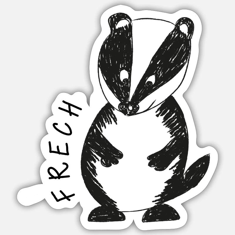 Frechdachs Sticker Größe S (10 x 10 cm)