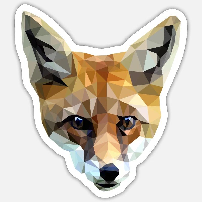 Fox Sticker size S (10 x 10 cm)
