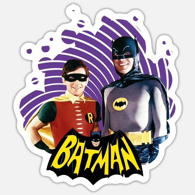 DC Comics Batman Robin Dynamic Duo Actors Sticker size S (10 x 10 cm)