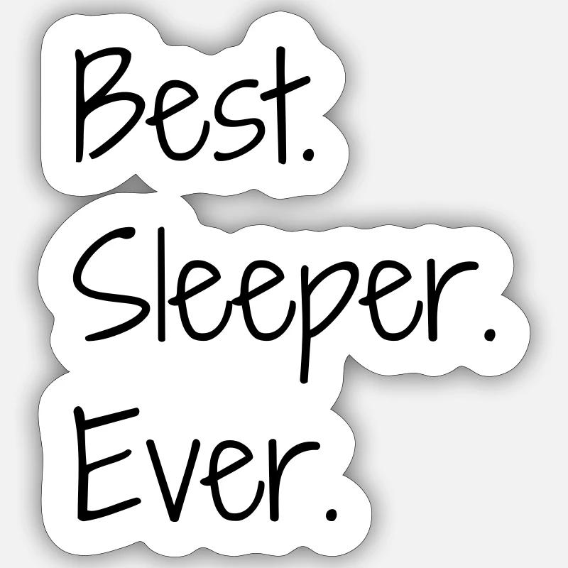 Sleeper Sleeping Schlaf Schläfer Dormir Dormeur Sticker size S (10 x 10 cm)