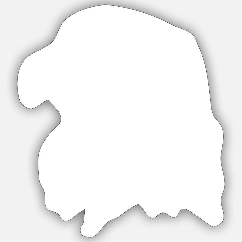 Eagle - Sticker size S (10 x 10 cm) - white matte