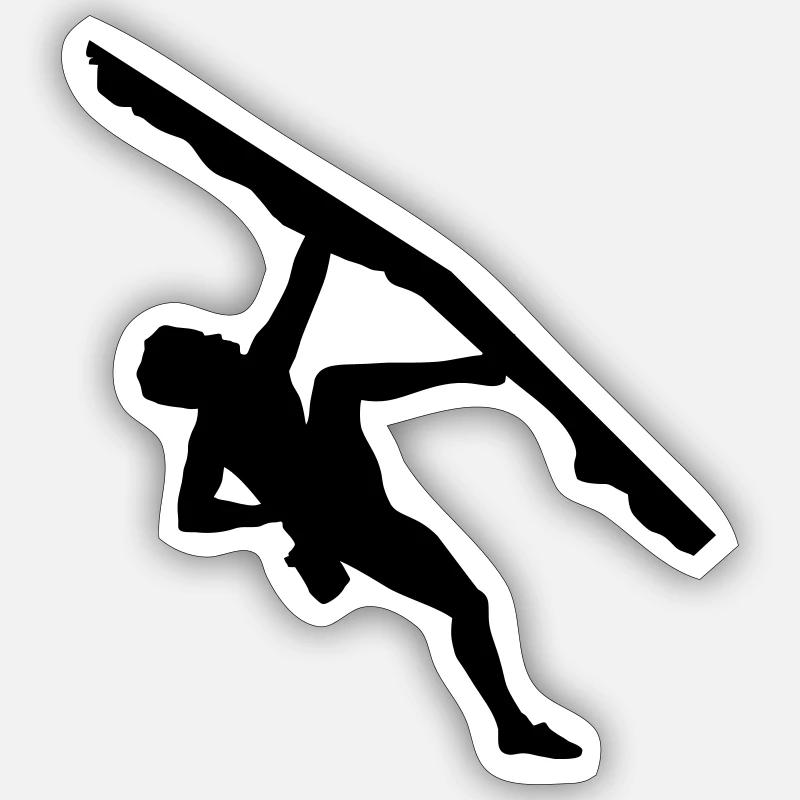 Climbing man (super cheap!) Sticker size S (10 x 10 cm)