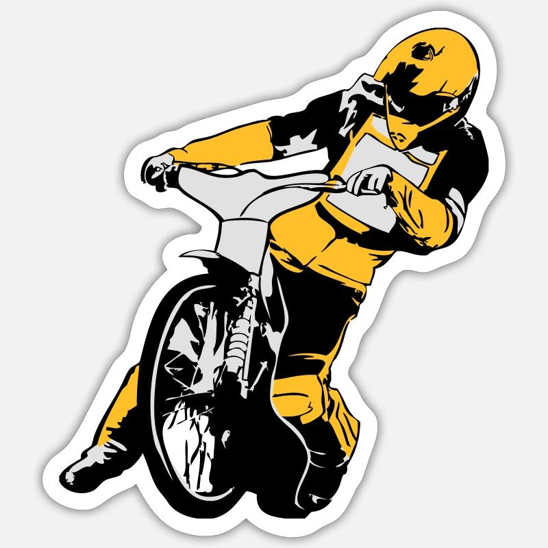 Speedway Racing - Sticker size S (10 x 10 cm) - white matte