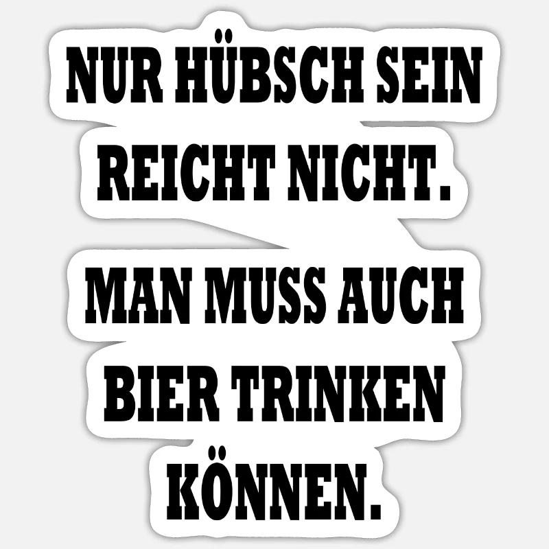 Hübsch Mädchen Sticker Größe S (10 x 10 cm)