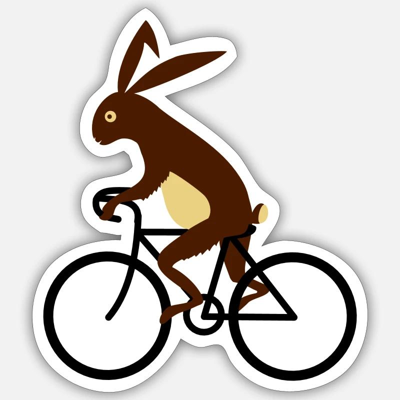 hare - Sticker size S (10 x 10 cm) - white matte