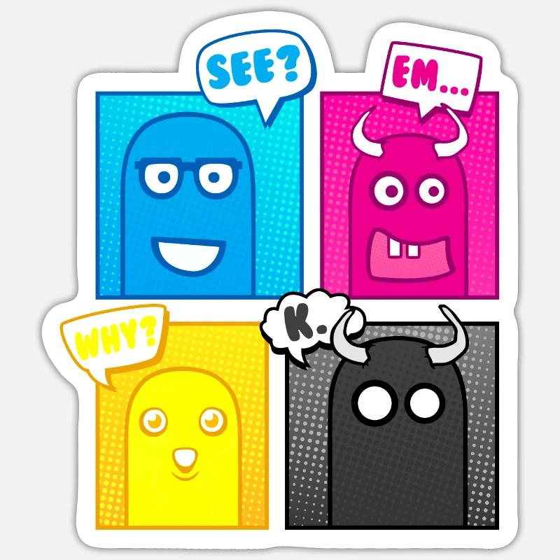 Sticker taille S (10 x 10 cm) - 