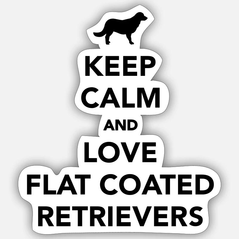 Flat Coated Retriever Sticker size S (10 x 10 cm)