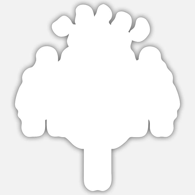 chorale - Sticker taille S (10 x 10 cm) - blanc mat