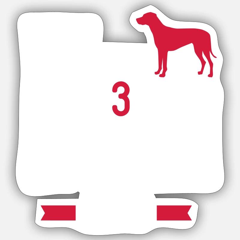 Rhodesian Ridgeback - Sticker size S (10 x 10 cm) - white matte