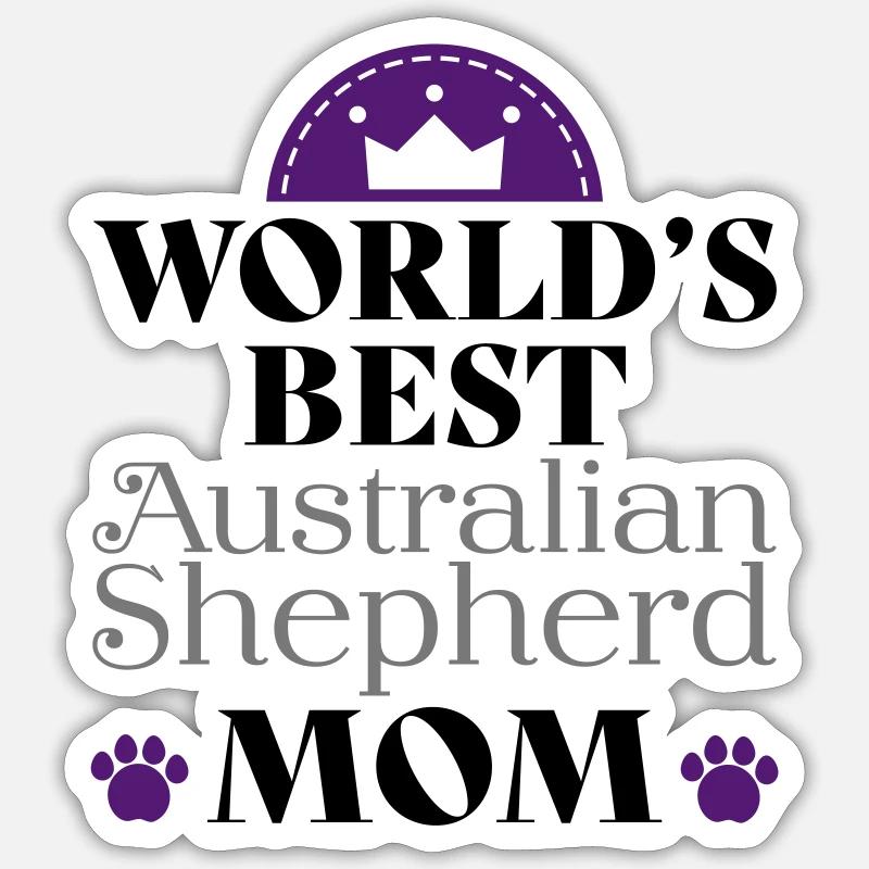 Australian Shepherd - Sticker size S (10 x 10 cm) - white matte