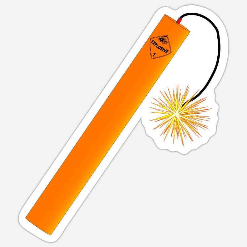 Bâton Dynamite Sticker taille S (10 x 10 cm)