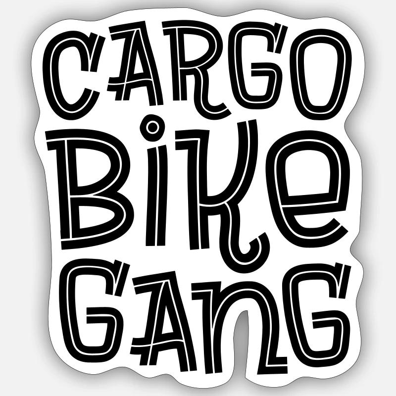 Équipement de vélo cargo - Sticker taille S (10 x 10 cm) - blanc mat