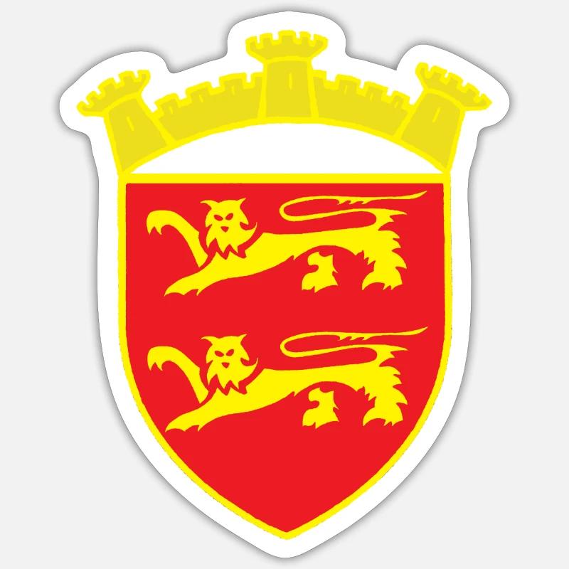 ROT WAPPEN LÖWENTURM ODER COPYRIGHT RUNEMBERG - Sticker Größe S (10 x 10 cm) - Mattweiß