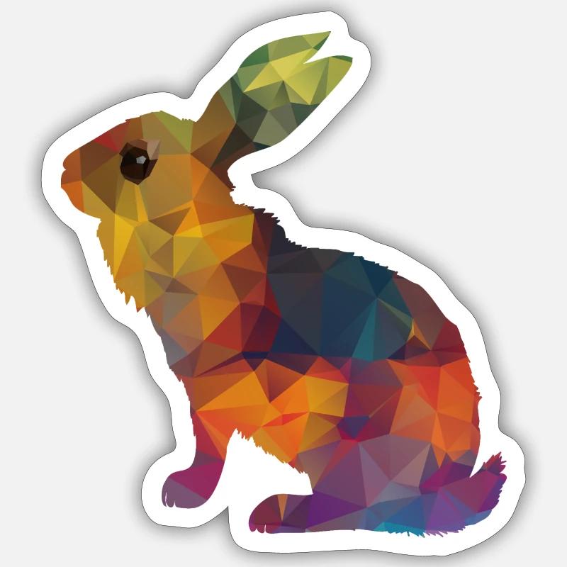 Rabbit Sticker size S (10 x 10 cm)