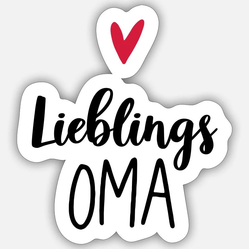 Mamie préférée Sticker taille S (10 x 10 cm)