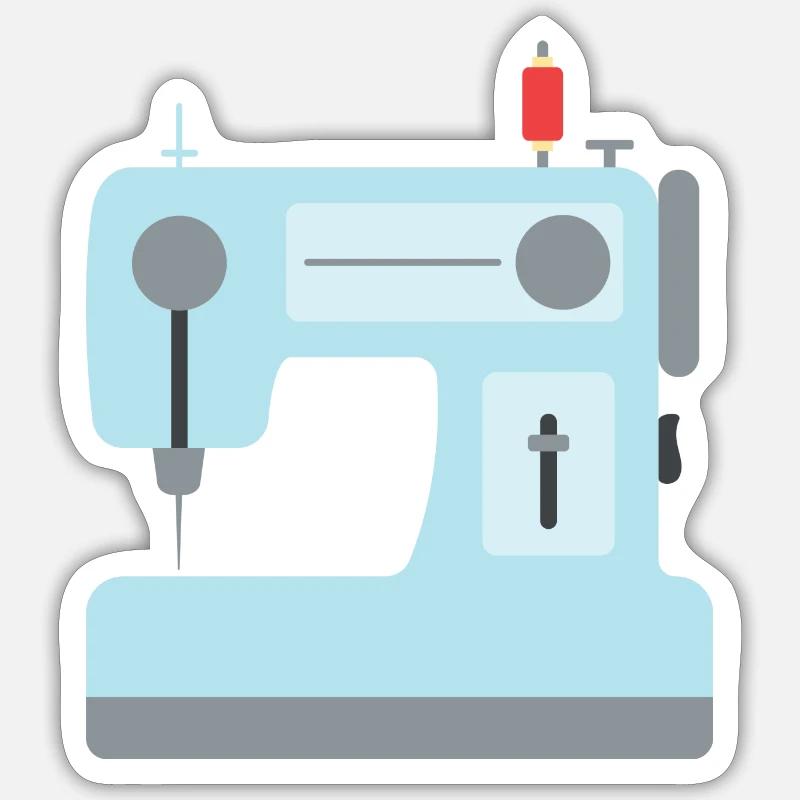 sewing machine Sticker size S (10 x 10 cm)