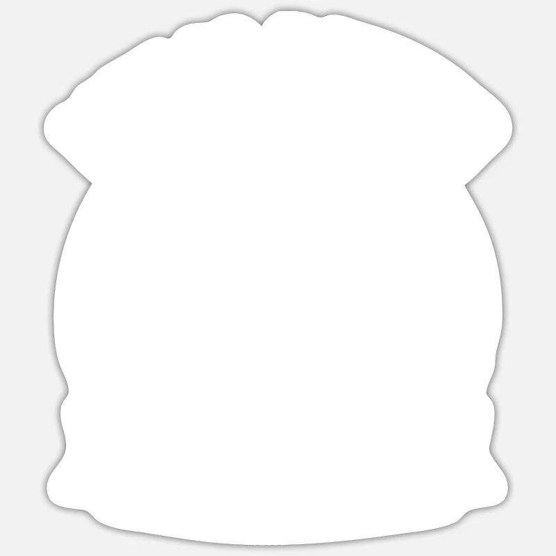 Caravane - Sticker taille S (10 x 10 cm) - blanc mat