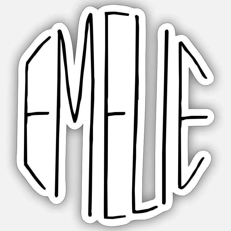 Emelie gift - Sticker size S (10 x 10 cm) - white matte