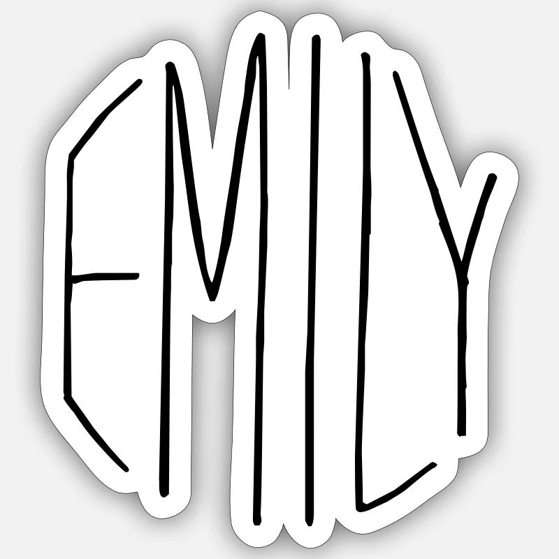 Emily gift - Sticker size S (10 x 10 cm) - white matte