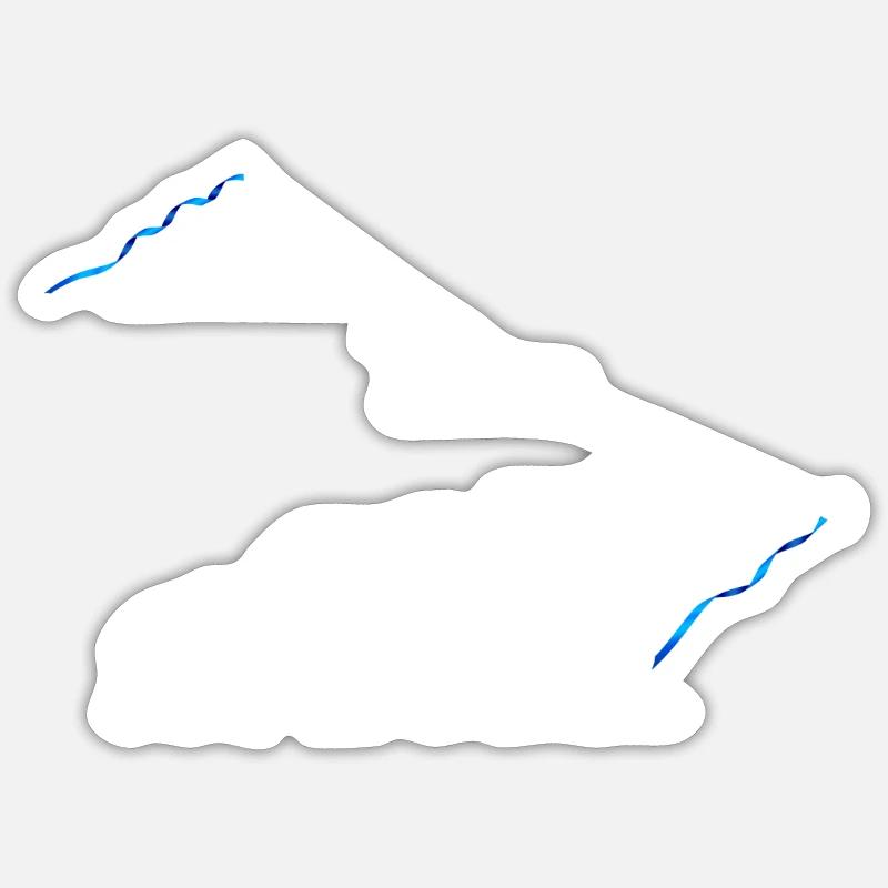 Planeur de glisse évolution planeur Sticker taille S (10 x 10 cm)