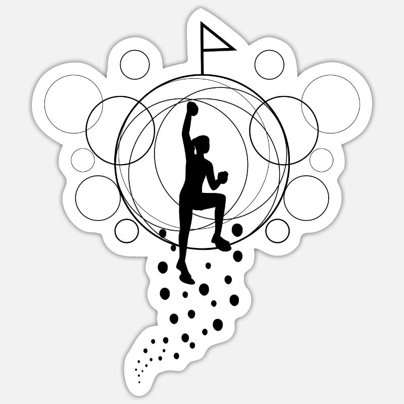 Conception de bloc - Sticker taille S (10 x 10 cm) - blanc mat