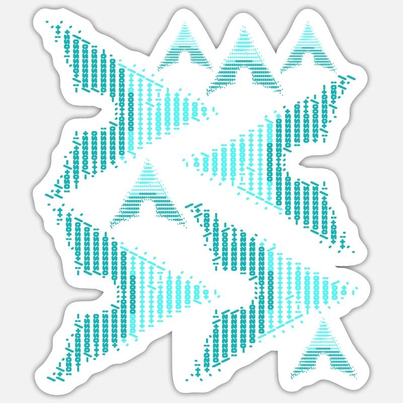 Arch Linux sticker package - Sticker size S (10 x 10 cm) - white matte