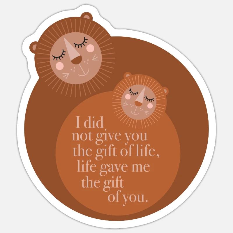 MÈRE - Sticker taille S (10 x 10 cm) - blanc mat