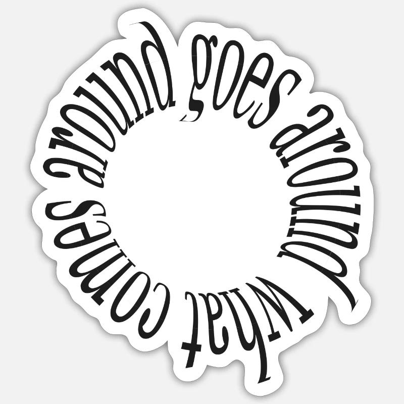 Plus ça change, plus c'est la même chose - Sticker taille S (10 x 10 cm) - blanc mat