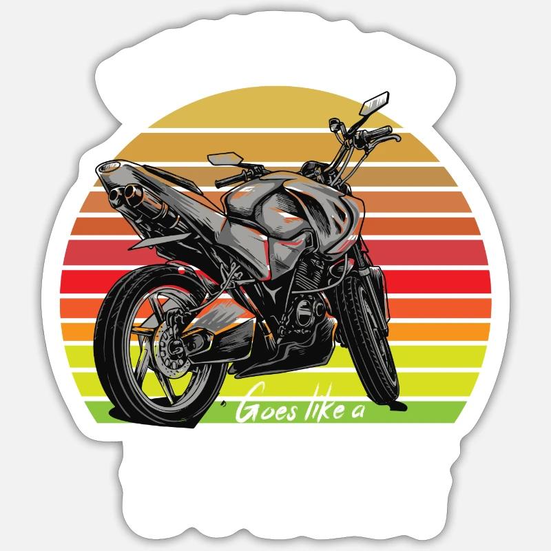 Biker Sticker size S (10 x 10 cm)