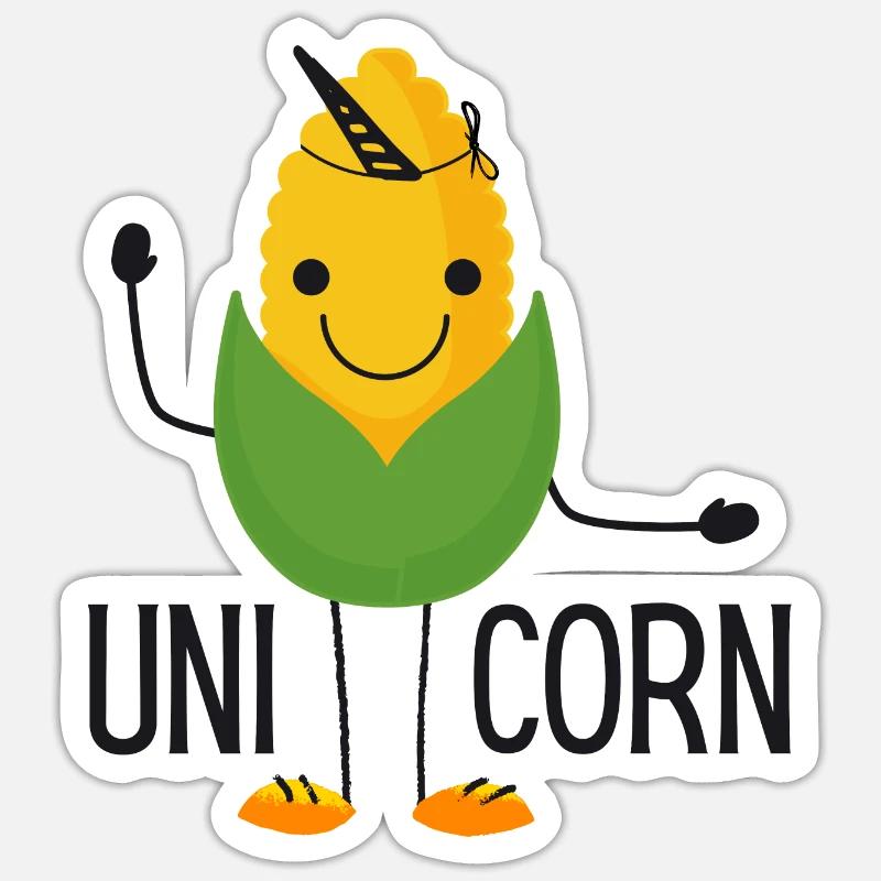 Uni-Corn - Sticker size S (10 x 10 cm) - white matte