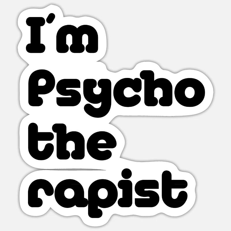 psychotherapist - Sticker Größe S (10 x 10 cm) - Mattweiß