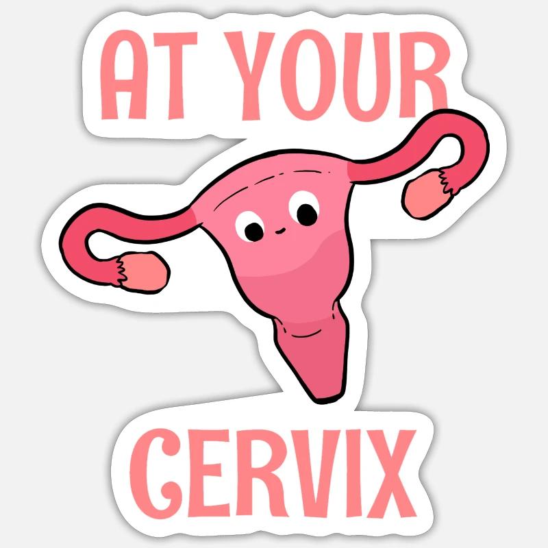 At Your Cervix Arzt oder Doktor Gift Sticker Größe S (10 x 10 cm)