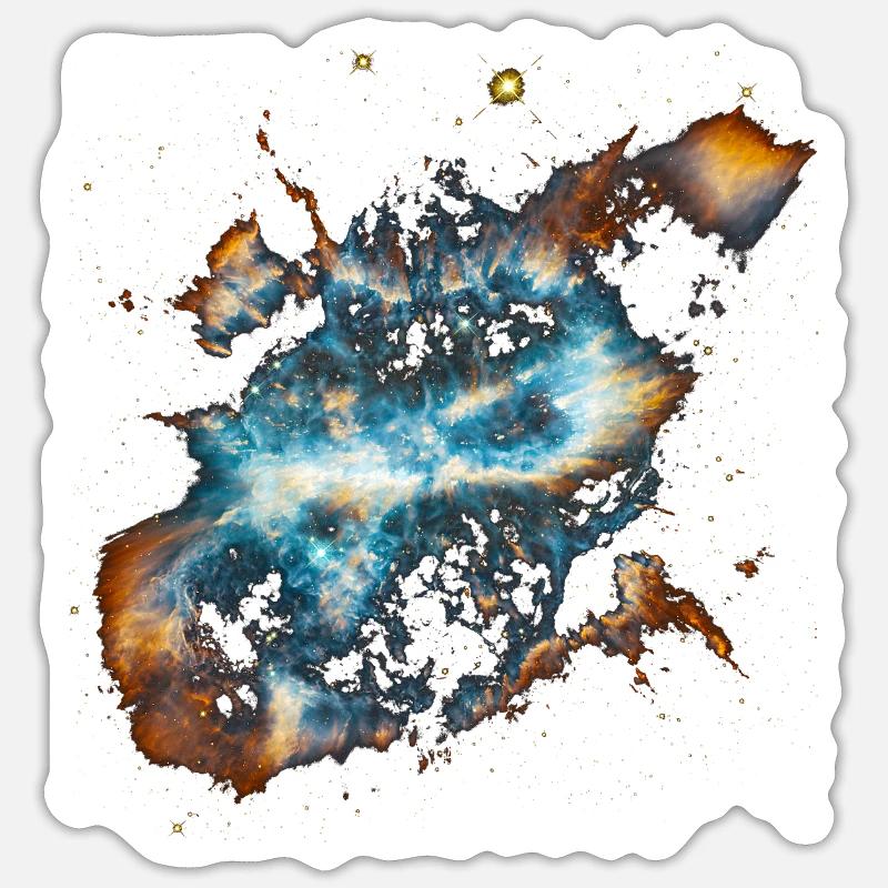 Nebula NGC 5189 - Sticker size S (10 x 10 cm) - white matte