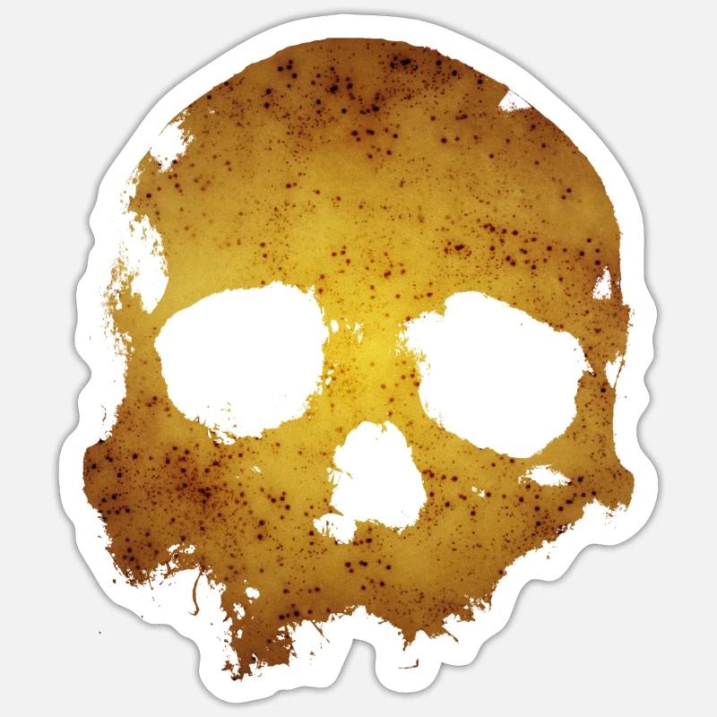 Skull - Sticker size S (10 x 10 cm) - white matte