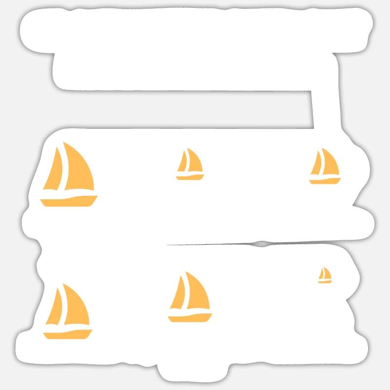 Ce que je fais pendant mon temps libre(voile) - Sticker taille S (10 x 10 cm) - blanc mat
