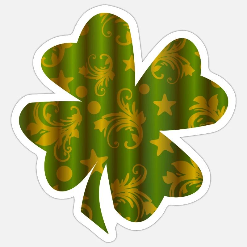 Four-leaf clover Sticker size S (10 x 10 cm)