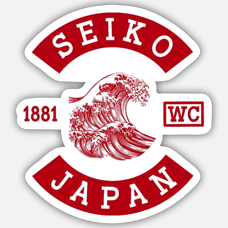 Seiko Japan red patch Sticker size S (10 x 10 cm)