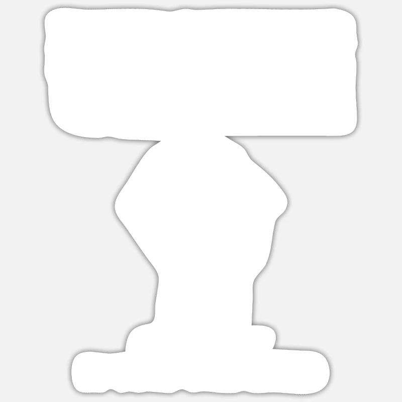 Introverts unite - Sticker Größe S (10 x 10 cm) - Mattweiß