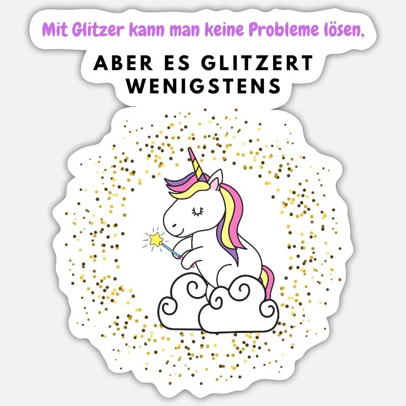 Glitter Sticker size S (10 x 10 cm)