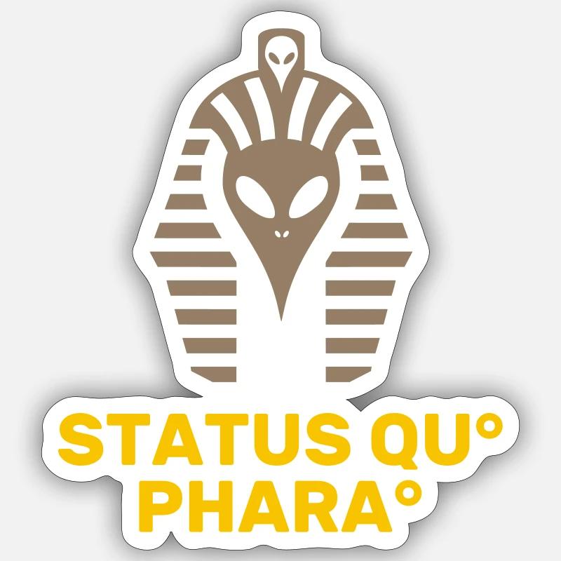 Status Quo Pharaoh - Sticker size S (10 x 10 cm) - white matte