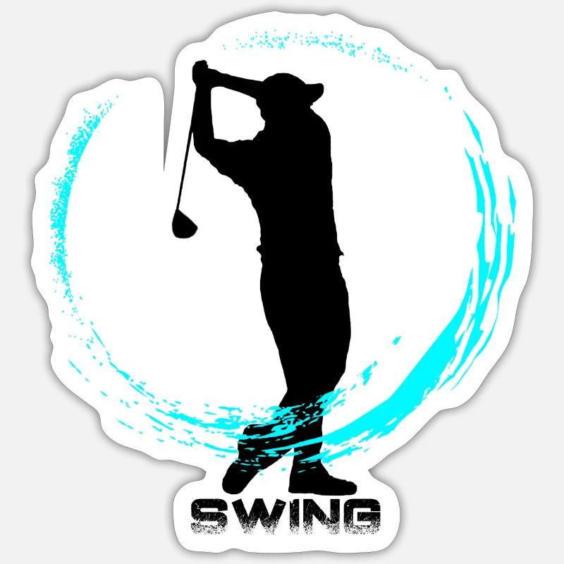 golf - Sticker size S (10 x 10 cm) - white matte